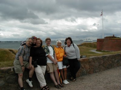 Family Bairds united in front of Sweden